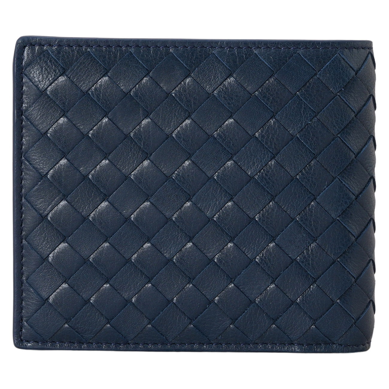 BOTTEGA VENETA(USED)보테가베네타 인트레치아토 남성 반지갑 네이비